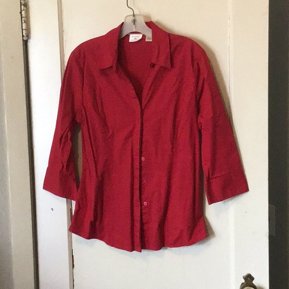 Lee Women's Red Button Down Shirt